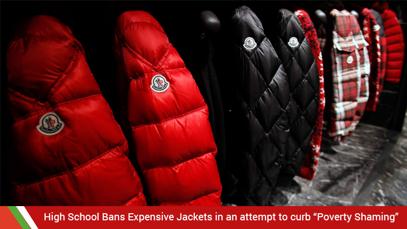 High School Bans Expensive Jackets in an attempt to curb “Poverty Shaming”