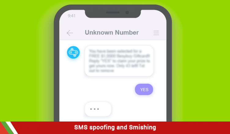 Beware of SMS spoofing and smishing!