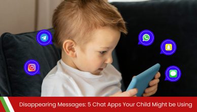 Disappearing chat aps for children