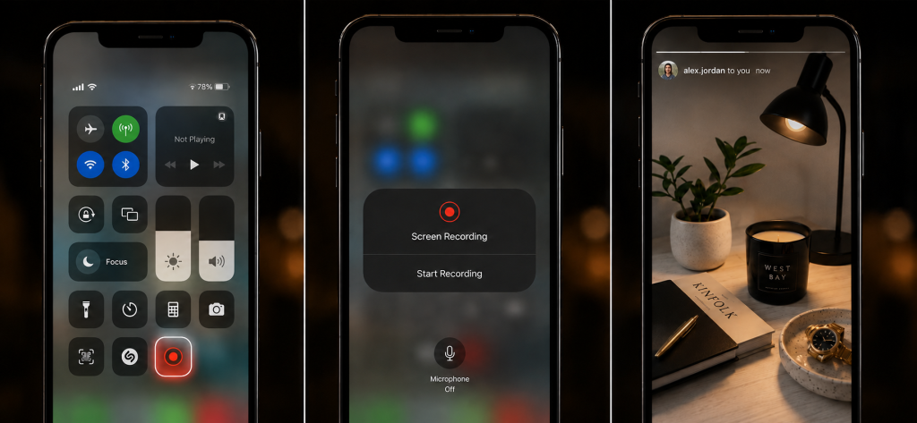 5. Record the Screen and Extract a Screenshot