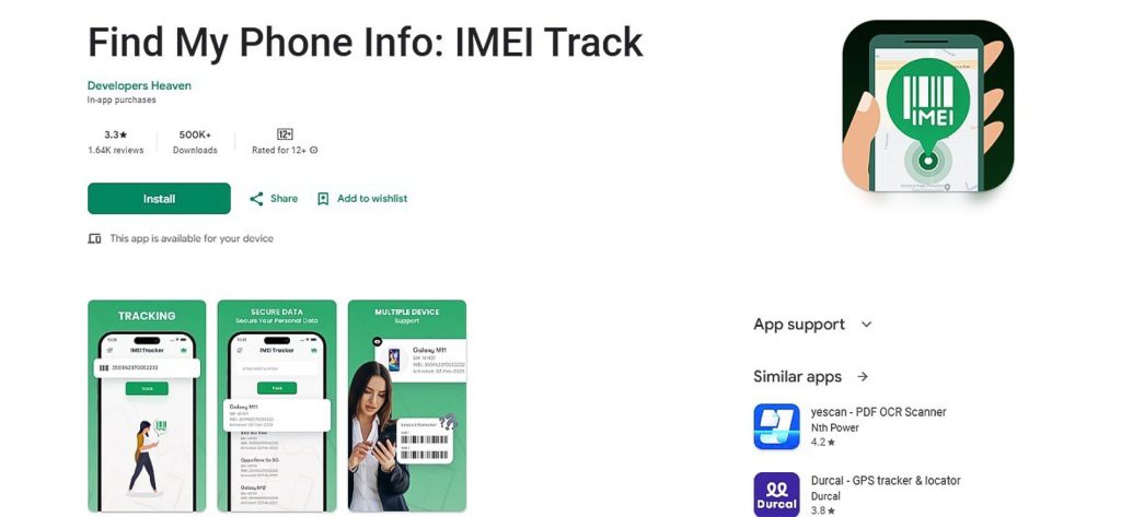 Find My Phone Info: IMEI Track