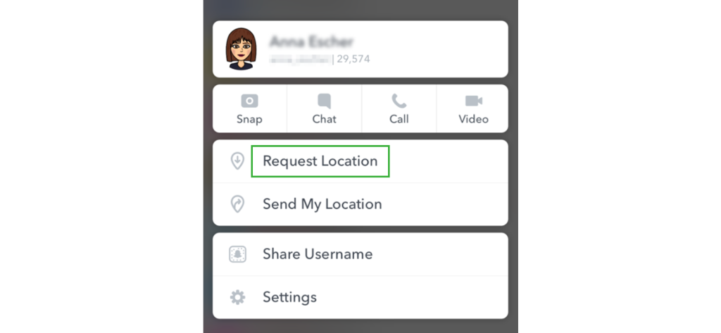 4. Request Snapchat Location