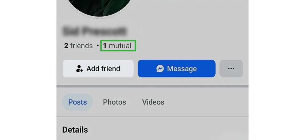 4. See Mutual Friends’ Profiles and Interactions