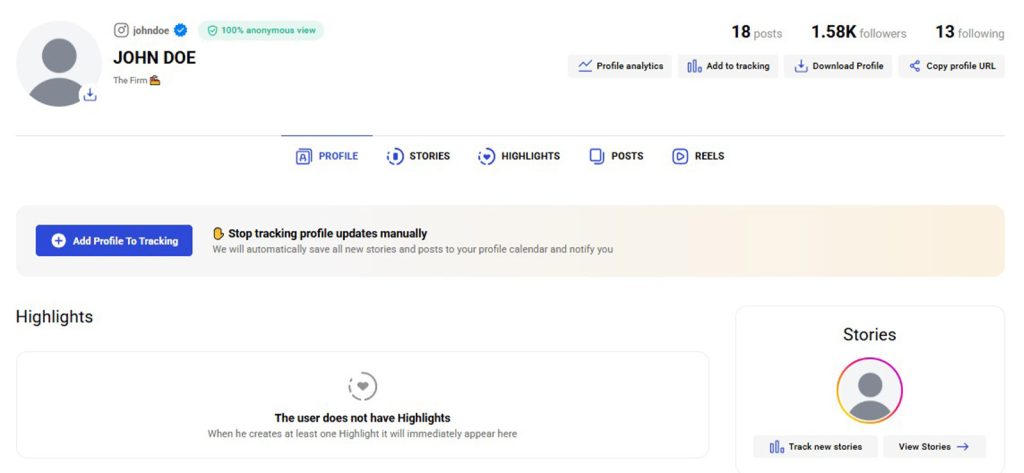 4. Try an Instagram Profile Viewer