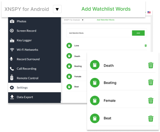 Erhalten Sie Benachrichtigungen zu bestimmten Wörtern