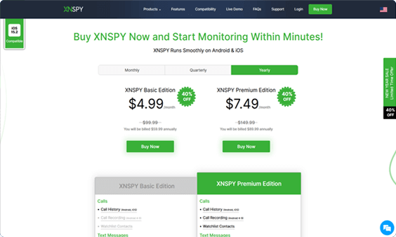 Xnspy-Abonnementpläne