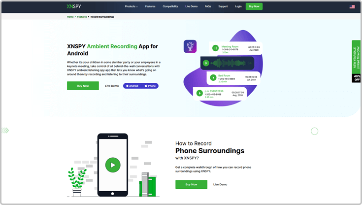 Die Surround-Recording-App von Xnspy