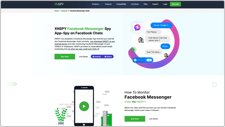 Die fortschrittliche Facebook-Überwachungs-App von XNSPY