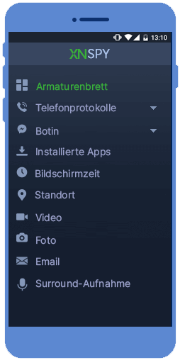Weitere von Xnspy angebotene Funktionen