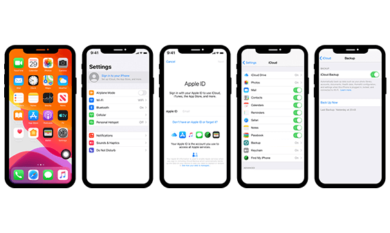 Configurer la sauvegarde iCloud