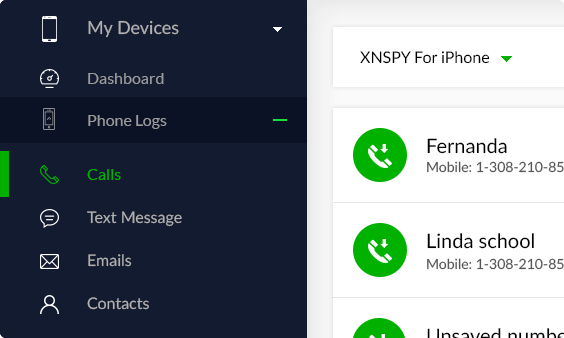 Tableau de bord Xnspy