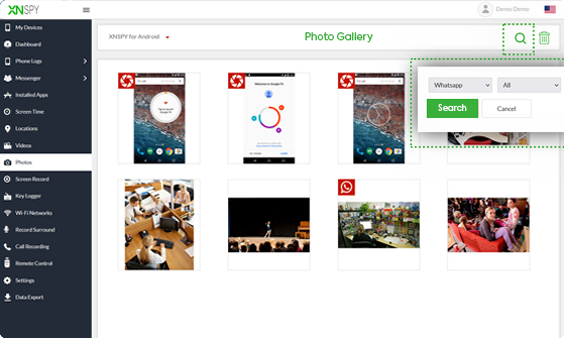 Tableau de bord Xnspy