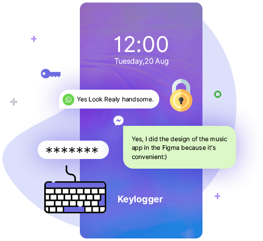 Monitor keystrokes with XNSPY Keylogger app