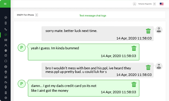 Tableau de bord Xnspy