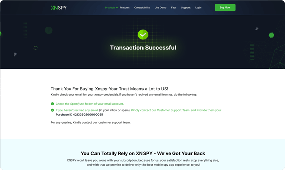 Tableau de bord Xnspy