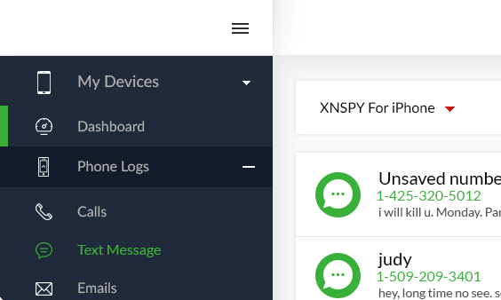 Tableau de bord Xnspy