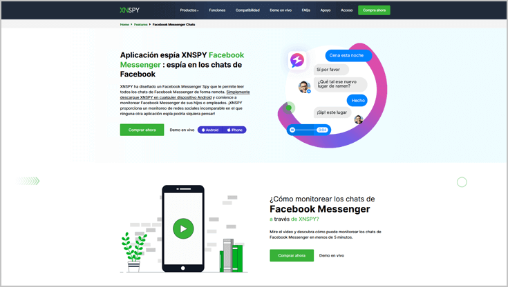 Aplicación avanzada de monitoreo de Facebook de XNSPY