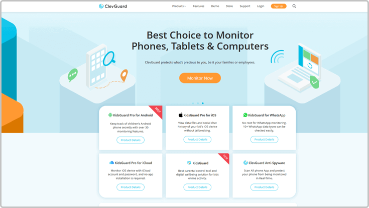 Clevguard, aka Kidsguard Pro