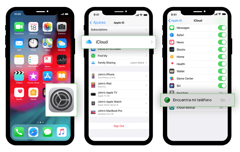 Encontrar mi iphone