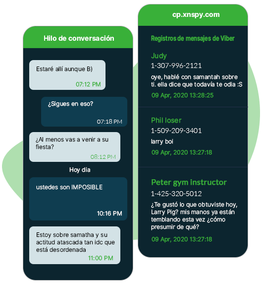 Panel de XNSPY para Viber