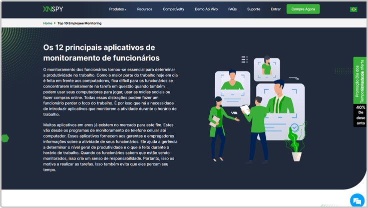 Monitore seus funcionários com o Xnspy